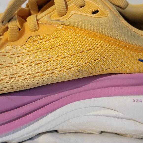 Hoka One One Bondi 8 ‘Impala/Cyclamen Running Gym Training Women’s Sz 5B Yellow - Picture 6 of 15